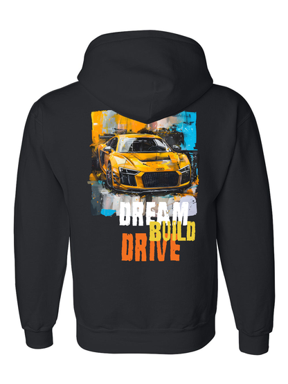 Audi R8 Abstract Yellow Hoodie